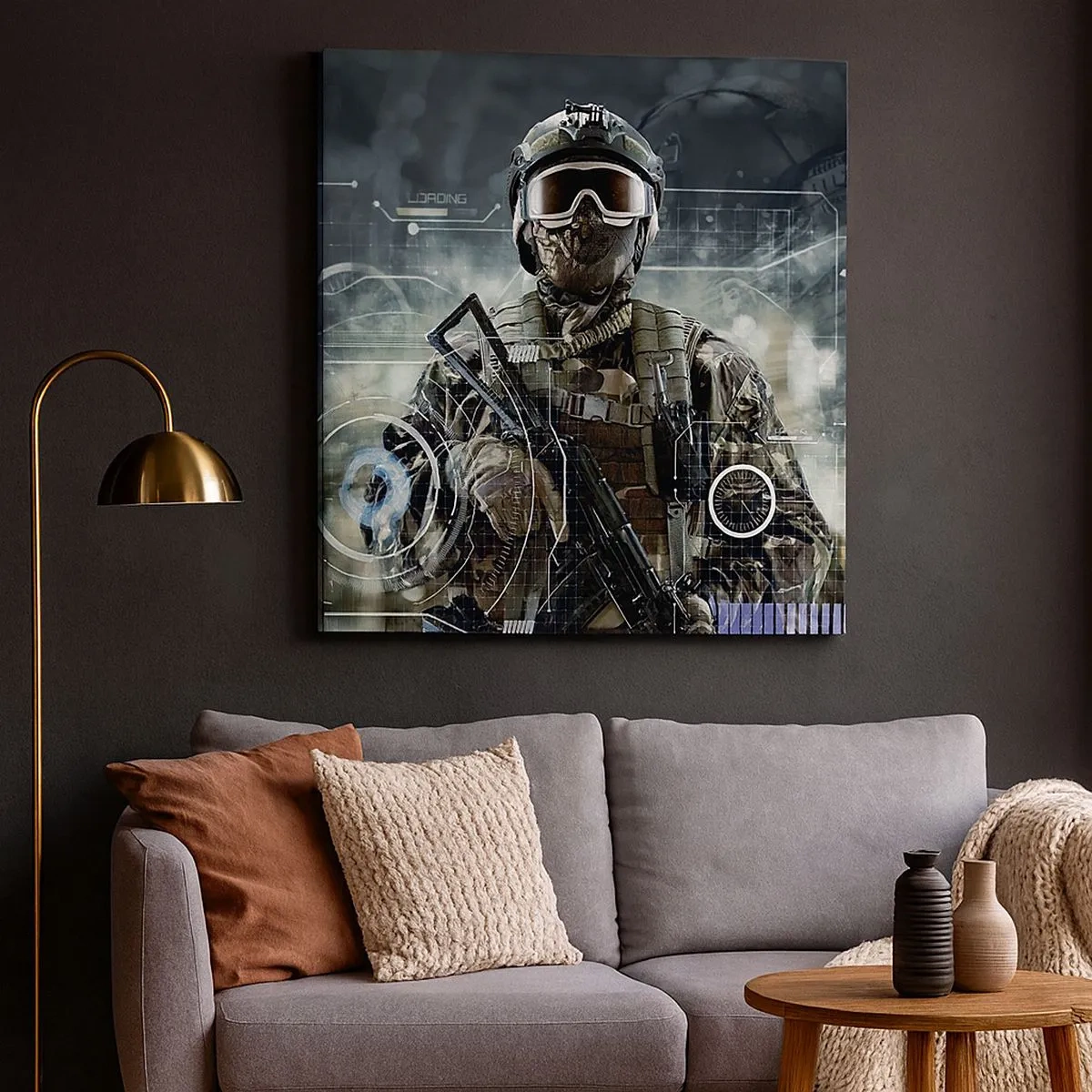 Schilderen op canvas - Macht tot een macht verheven - 30x30 cm