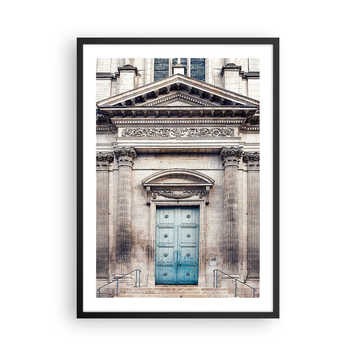 Poster in een zwarte lijst - Poort naar de geestenwereld - 50x70cm - De toegangspoort tot de wereld van de geest - Moderne wanddecoratie voor woonkamer en slaapkamer ARTTOR