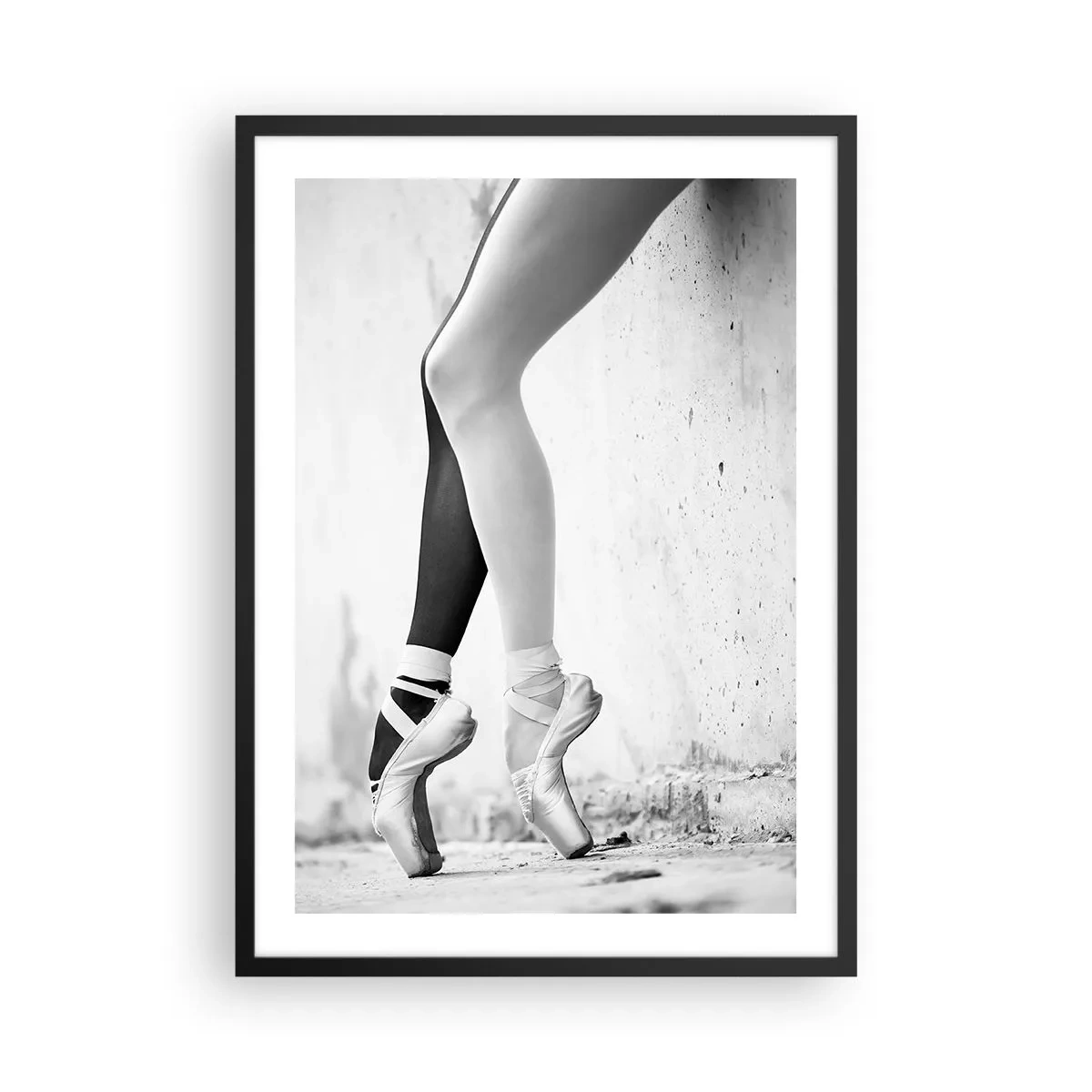 Poster in een zwarte lijst - De subtiliteit van ballet - 50x70cm - Ballerina, voila! - Moderne wanddecoratie voor woonkamer en slaapkamer ARTTOR