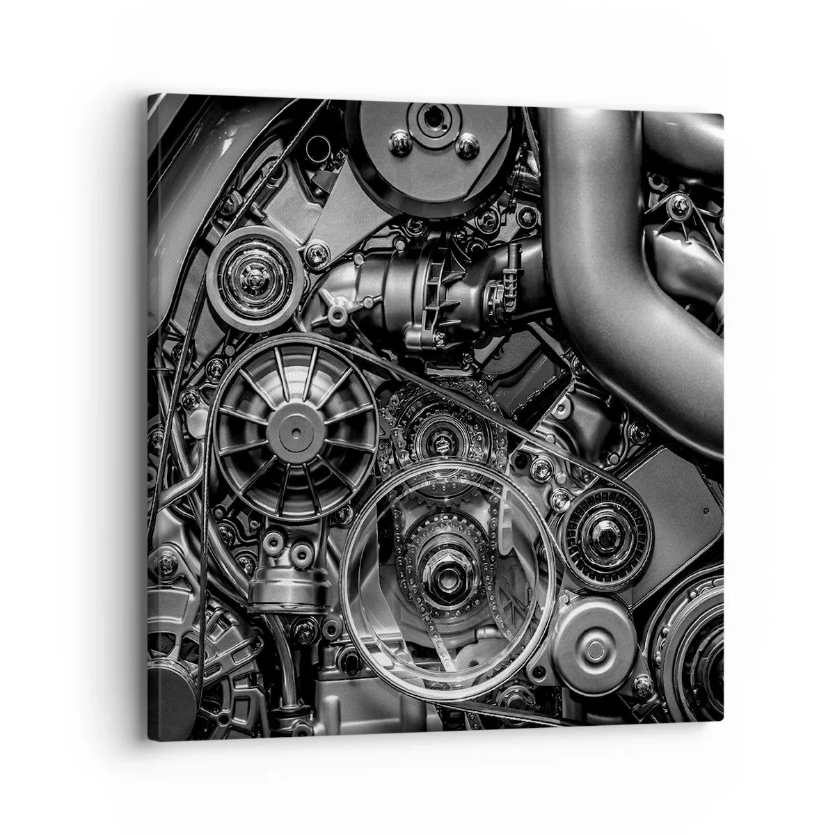 Schilderen op canvas - De poëzie van mechanica - 30x30 cm