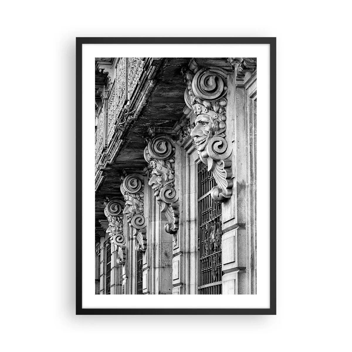 Poster in een zwarte lijst - Geweldig Barcelona - 50x70cm - Geweldig Barcelona - Moderne wanddecoratie voor woonkamer en slaapkamer ARTTOR