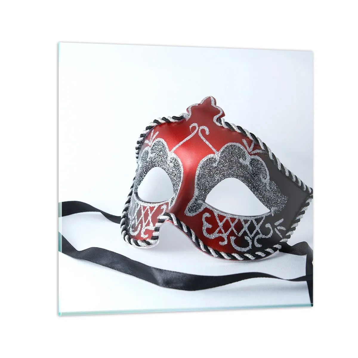 Schilderen op glas - Uitnodiging voor het bal - 30x30 cm