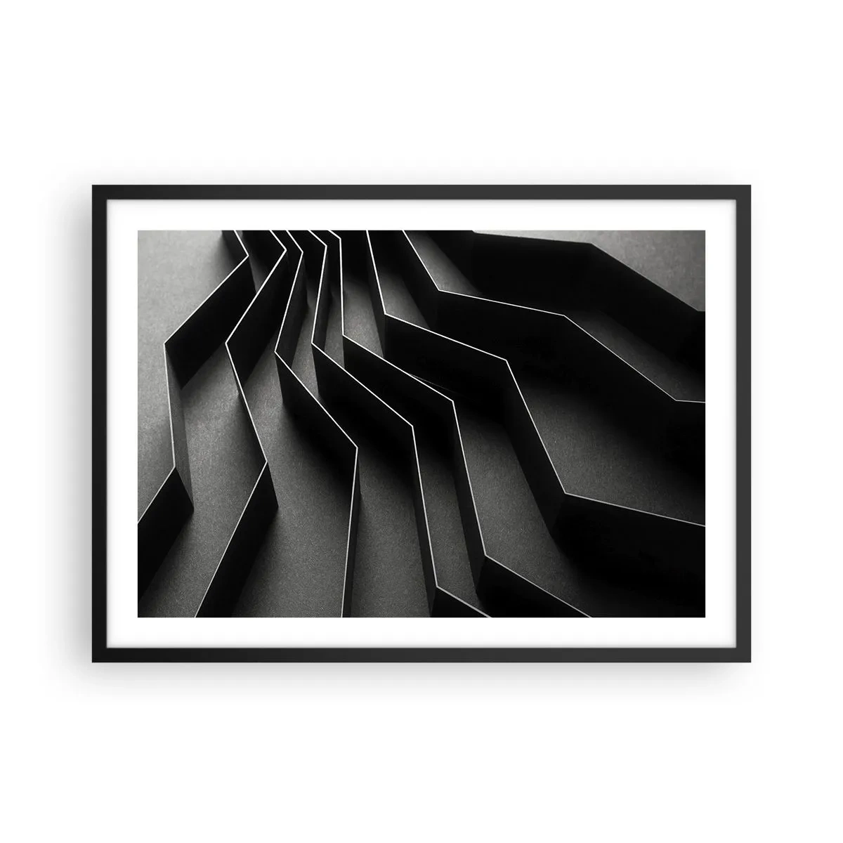 Poster in een zwarte lijst - Ruimtelijke orde - 70x50 cm